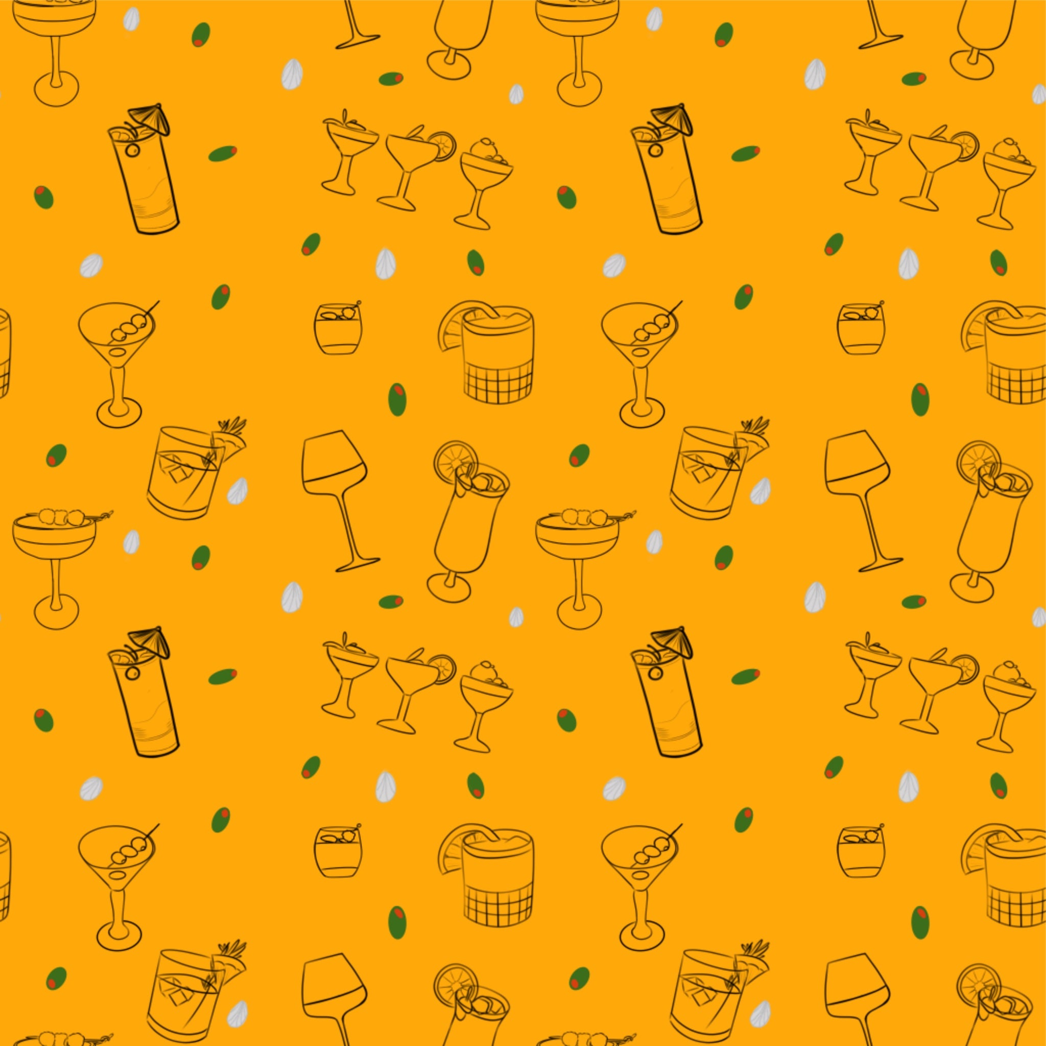 Cocktail Double Oven Mitt