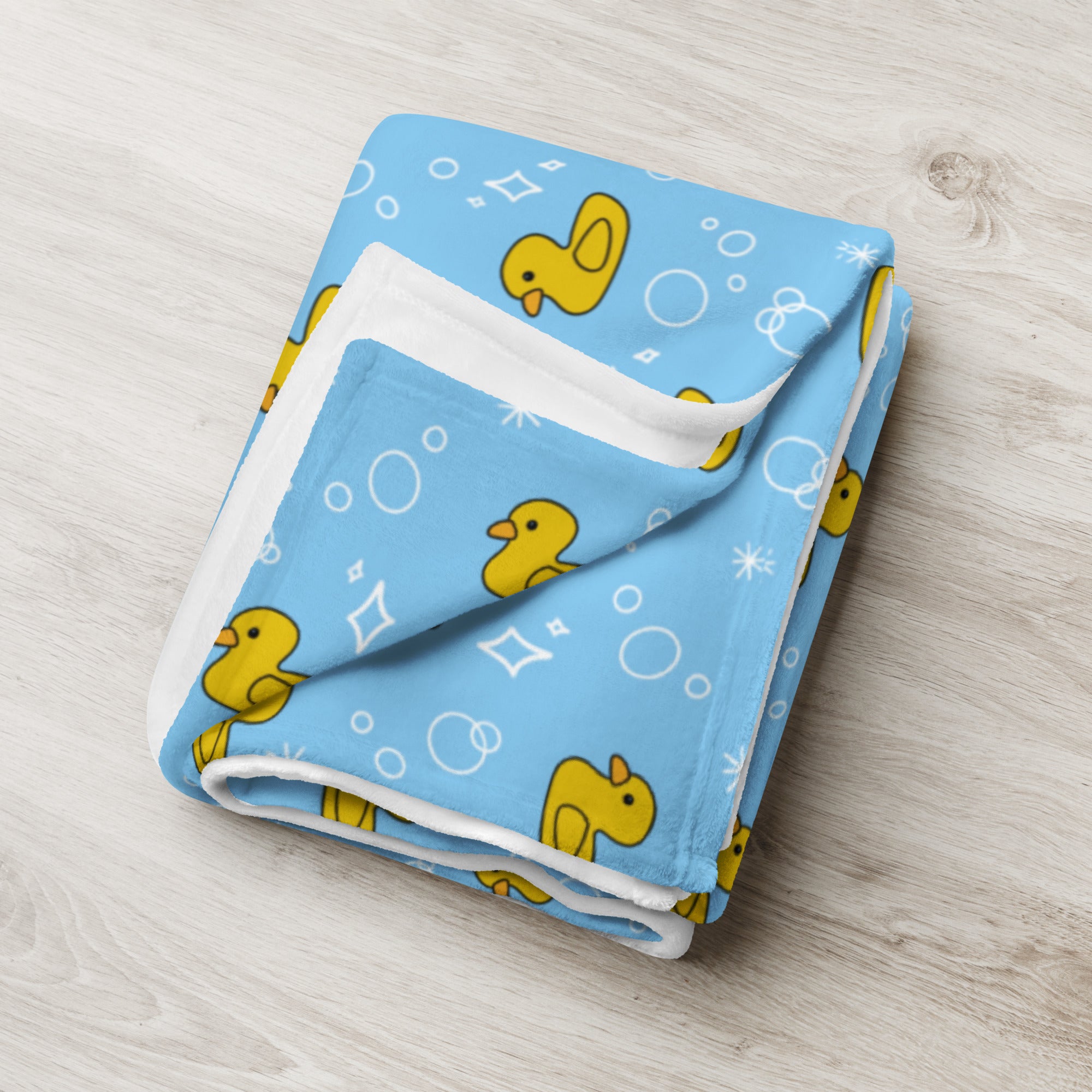 Rubber Duck Throw Blanket
