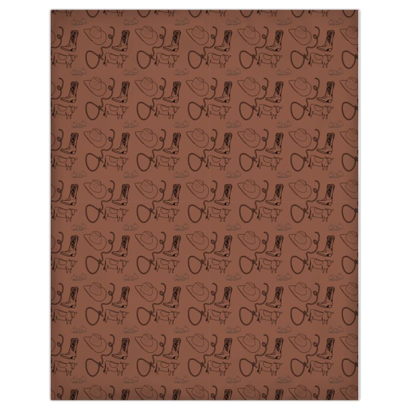 Brown Cowpoke Duvet Cover