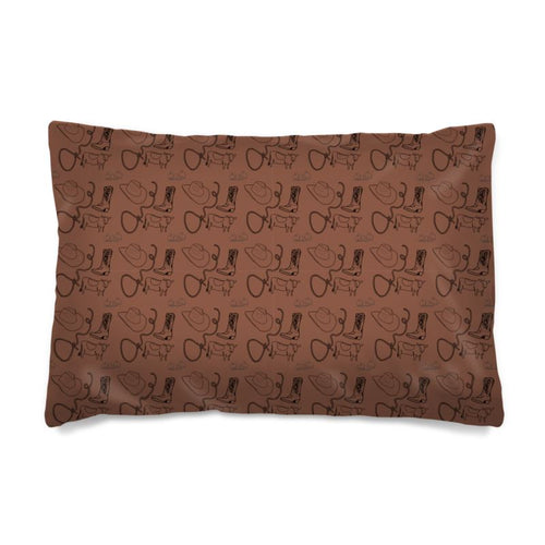 Brown Cowpoke Duvet Cover
