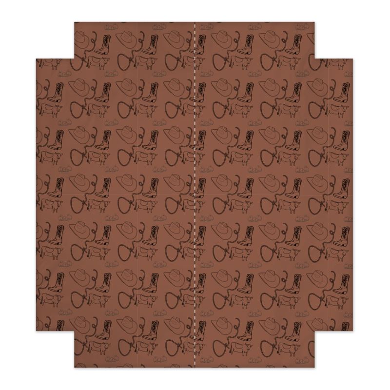 Brown Cowpoke Fitted Sheet Set