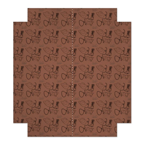 Brown Cowpoke Fitted Sheet Set