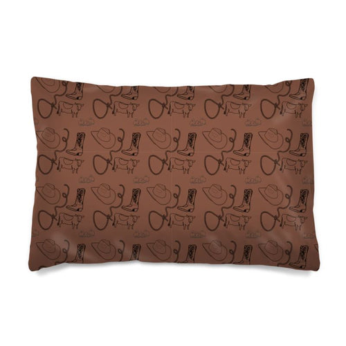 Brown Cowpoke Fitted Sheet Set