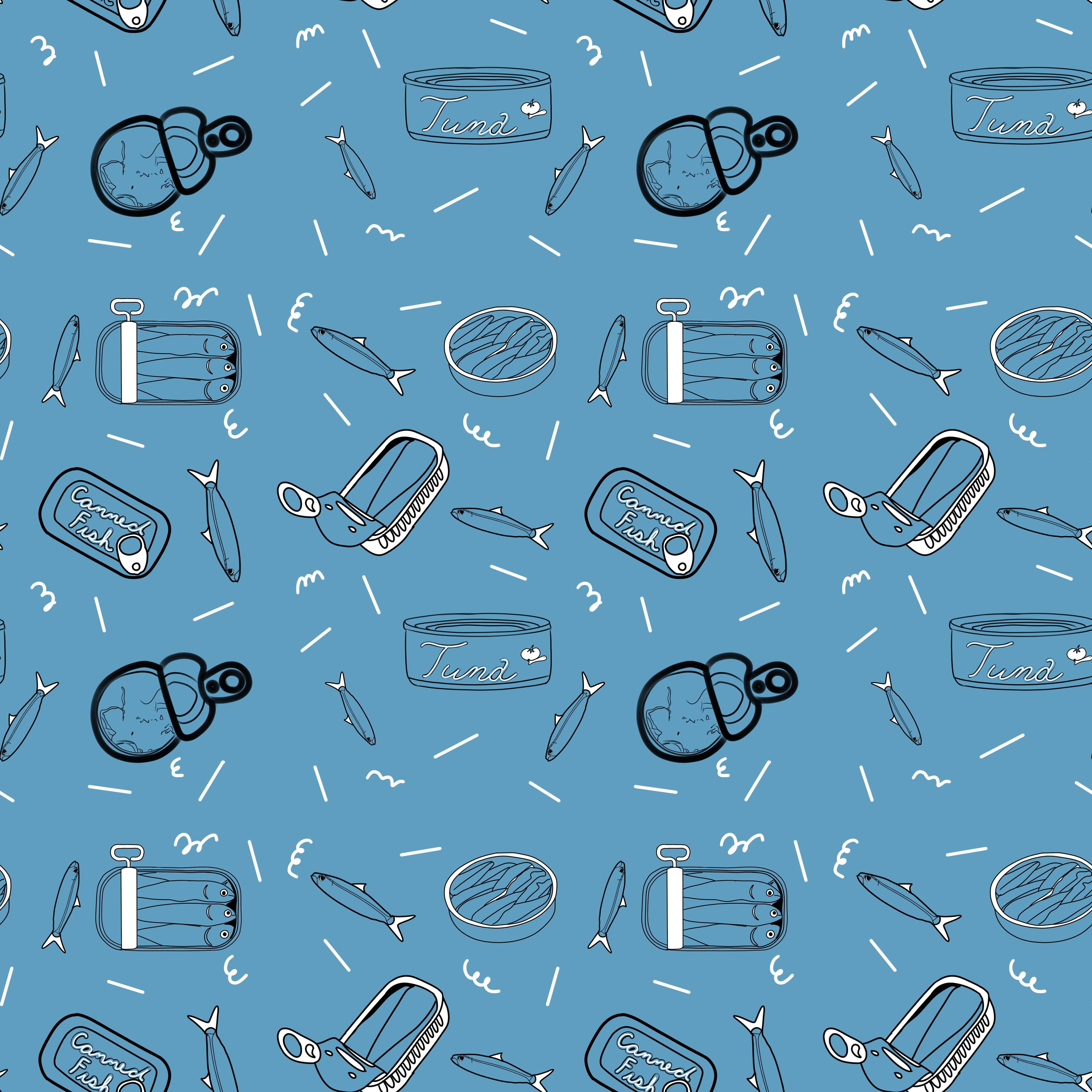 Tinned Fish Duvet Cover