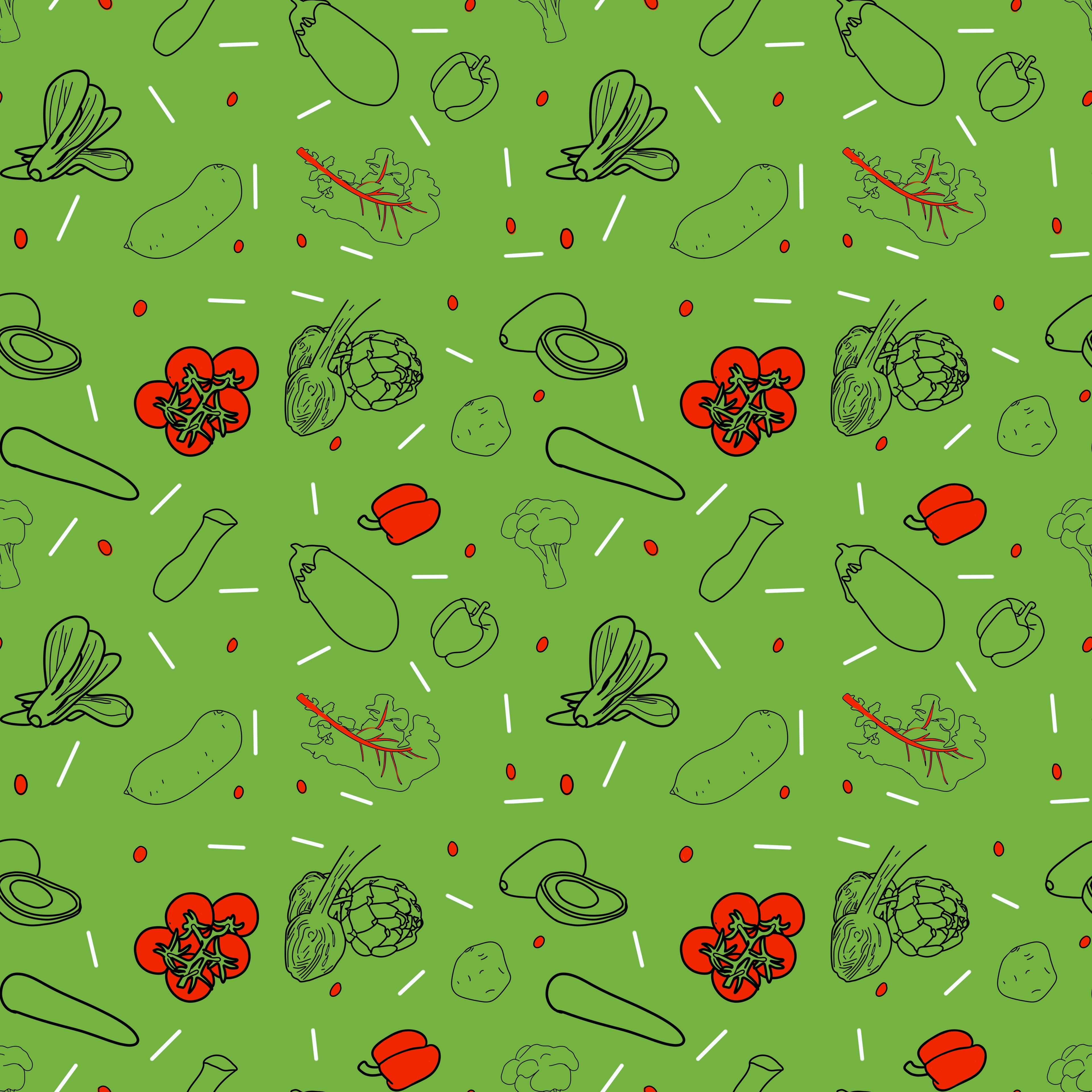 Veggie Duvet Cover