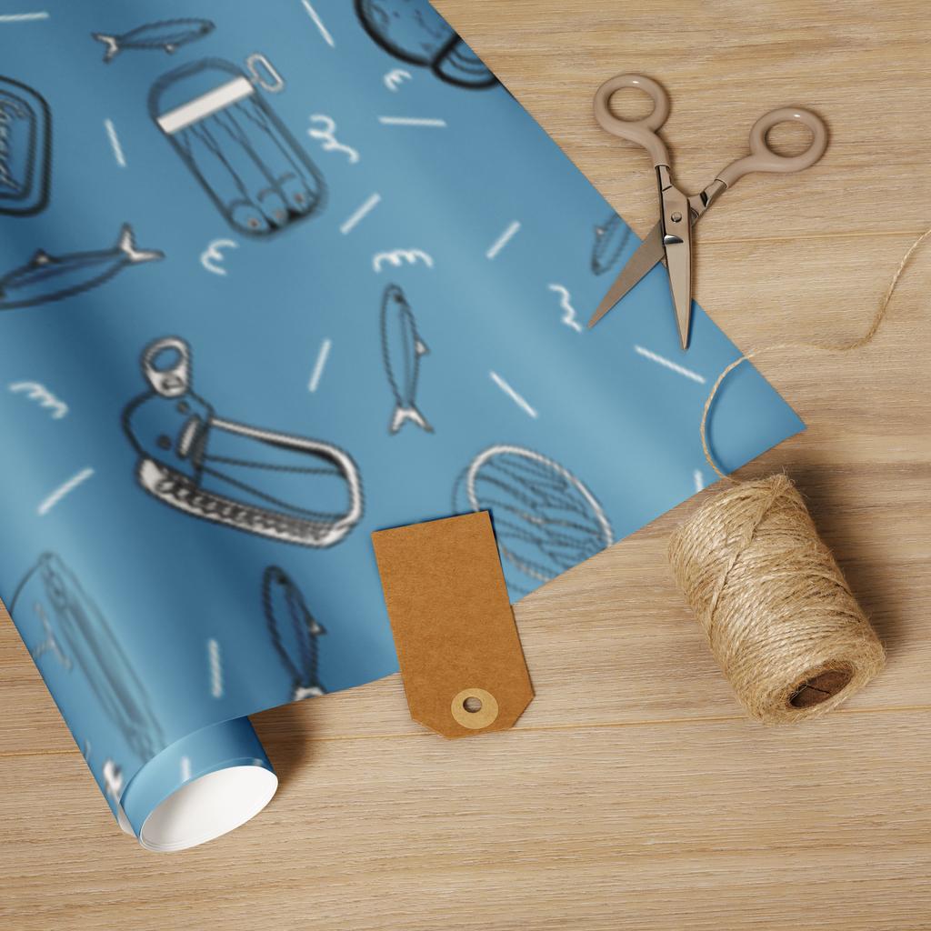 Tinned Fish Gift Wrapping Paper