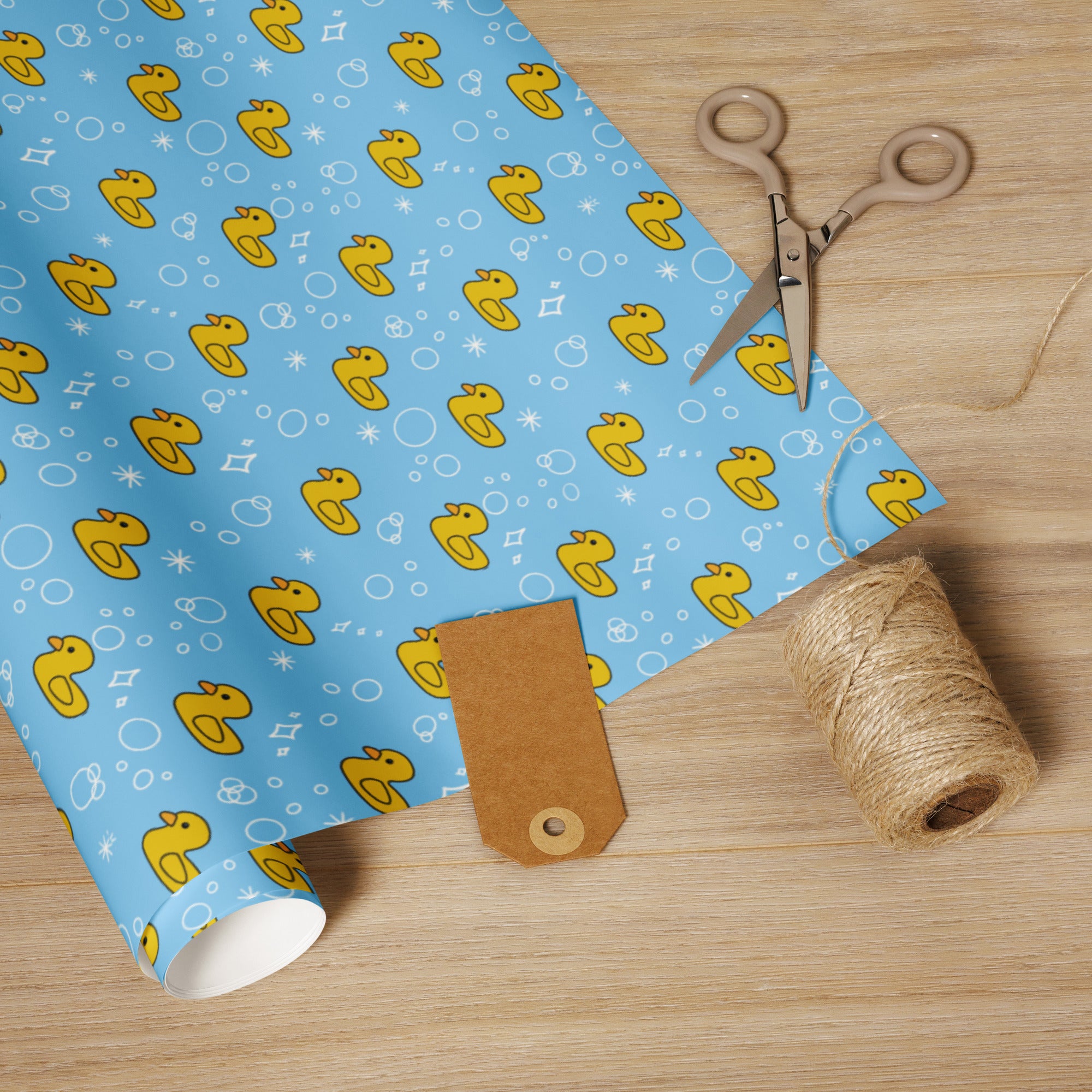 Rubber Duck Gift Wrapping Paper