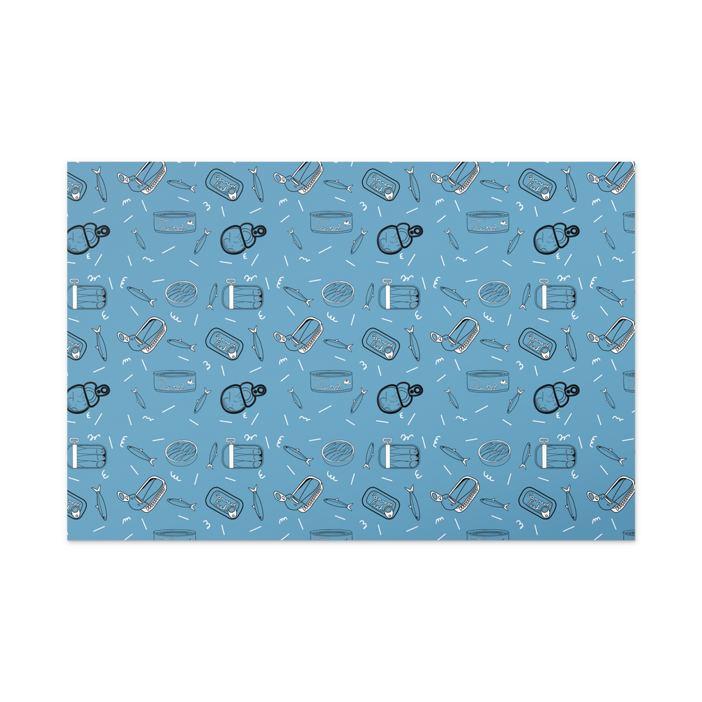 Tinned Fish Gift Wrapping Paper