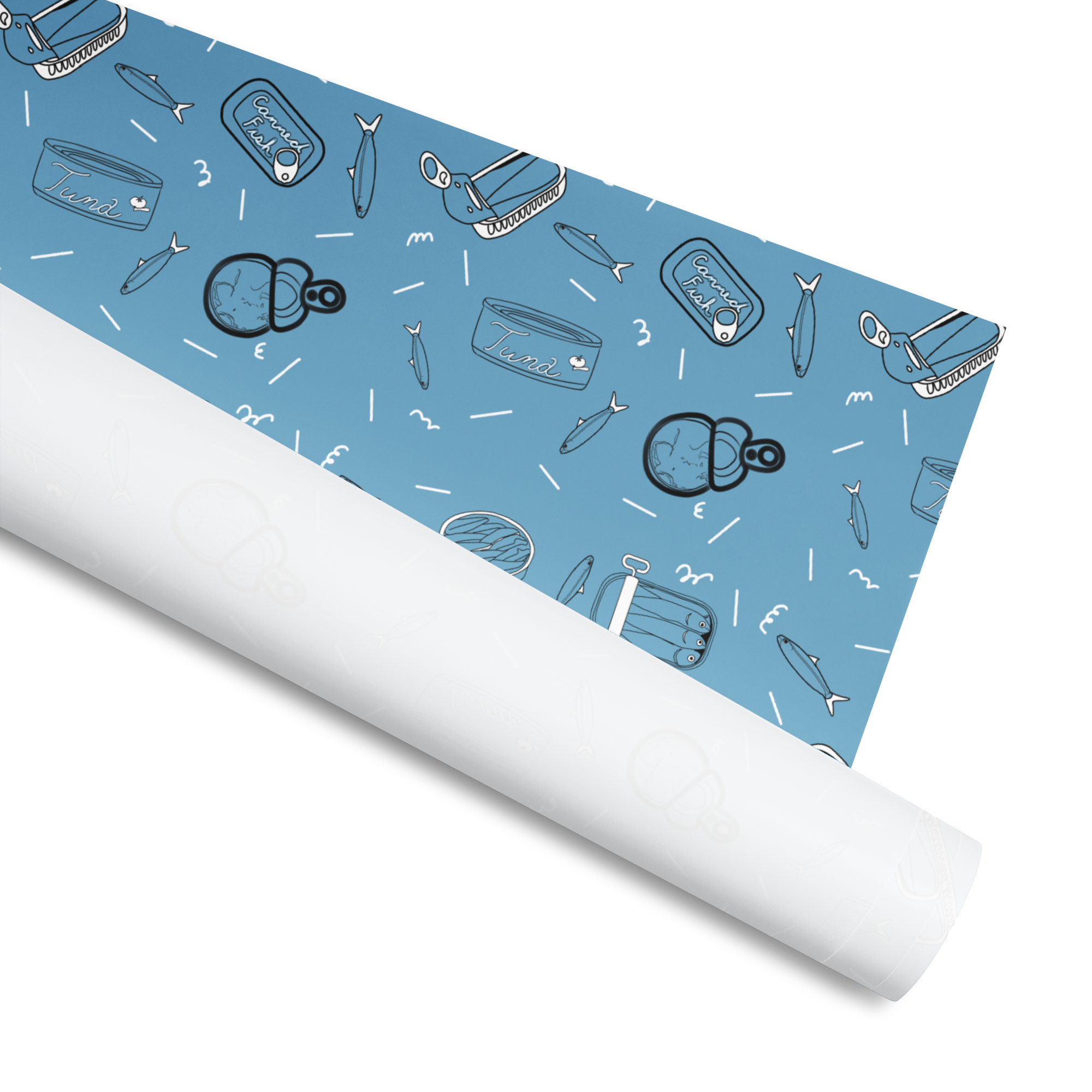 Tinned Fish Gift Wrapping Paper