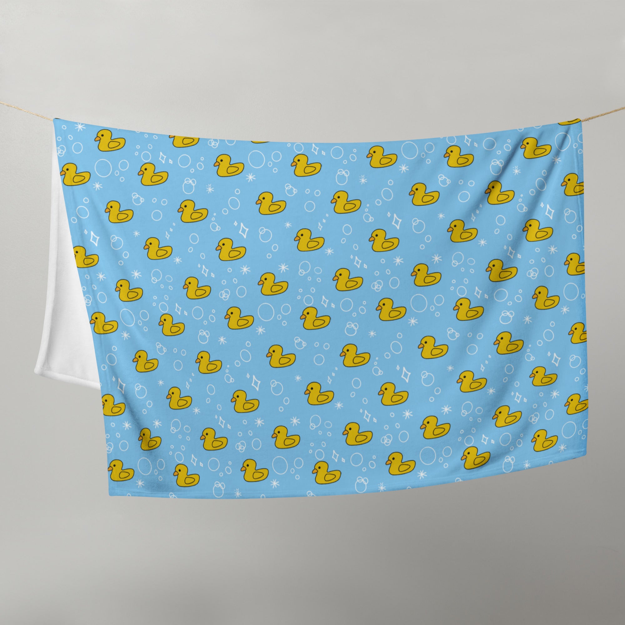 Rubber Duck Throw Blanket