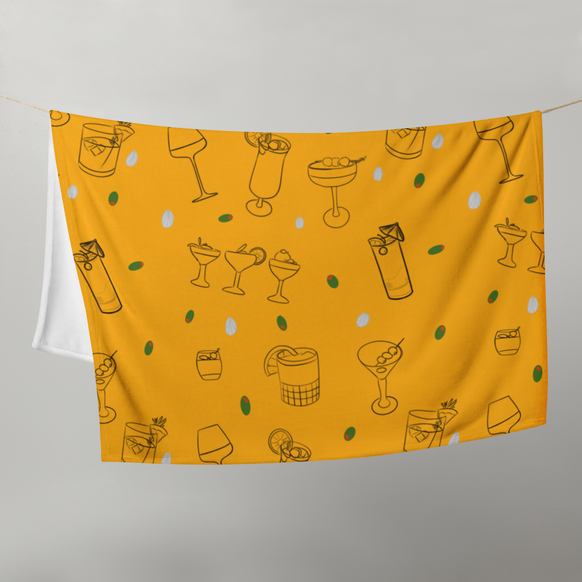 Cocktail Throw Blanket