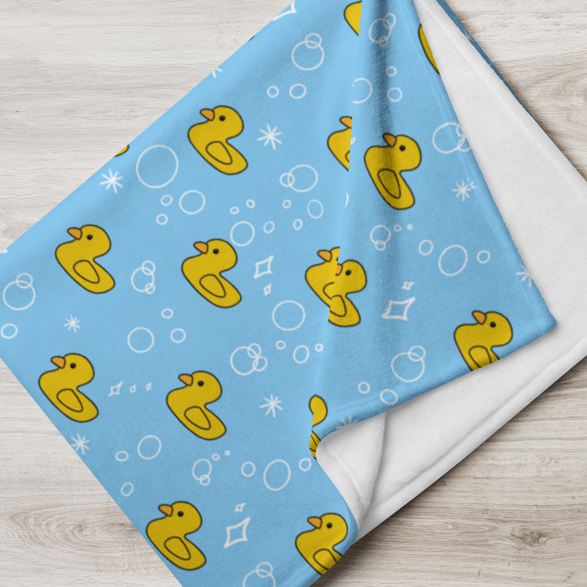 Rubber Duck Throw Blanket