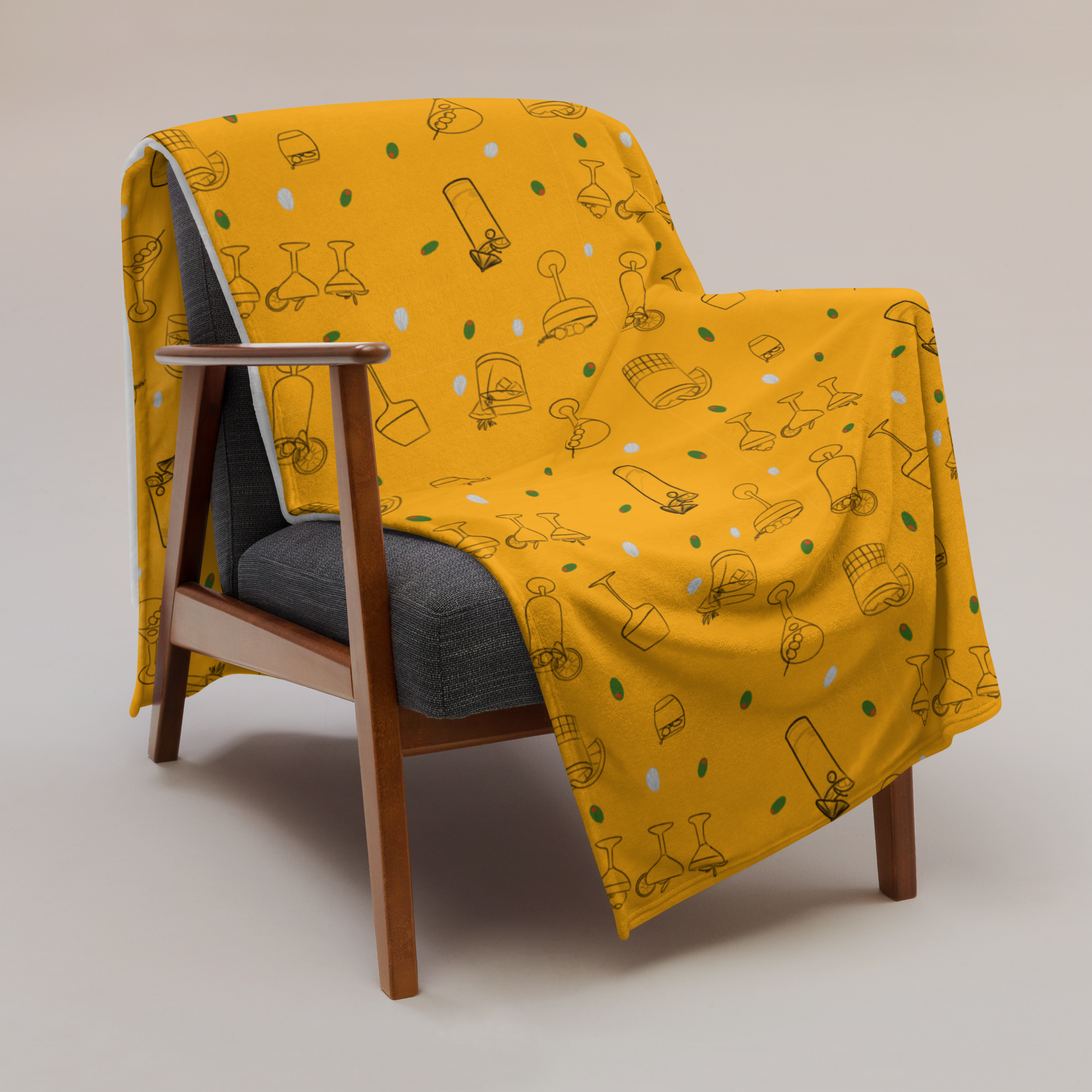 Cocktail Throw Blanket